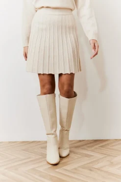 Pleated Co-Ord Mini Skirt