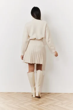 Pleated Co-Ord Mini Skirt