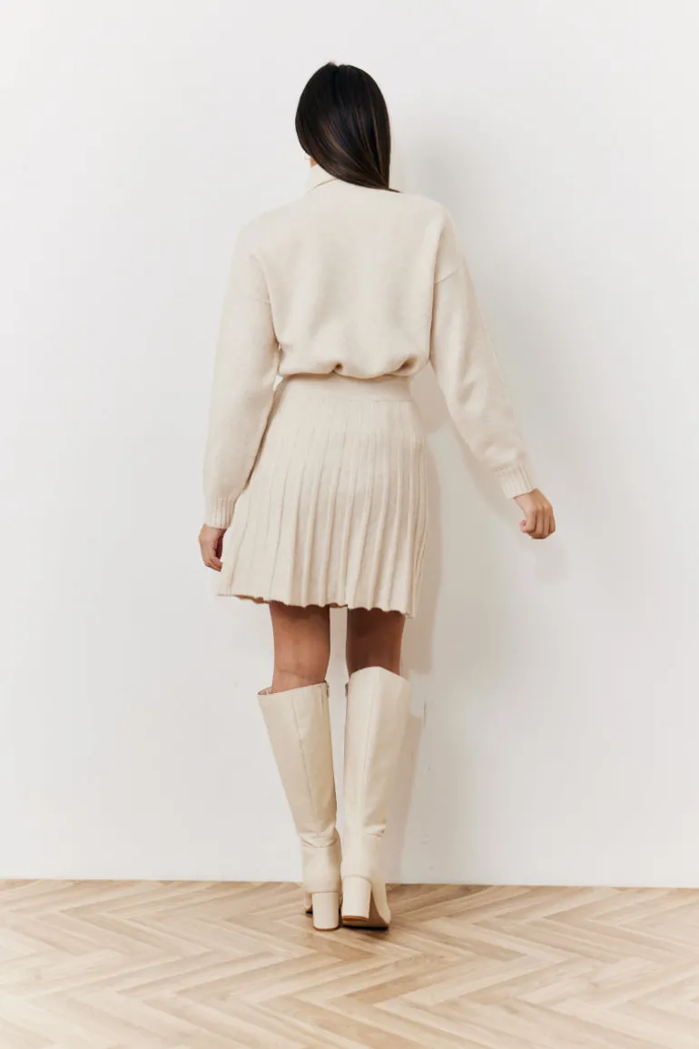 Pleated Co-Ord Mini Skirt