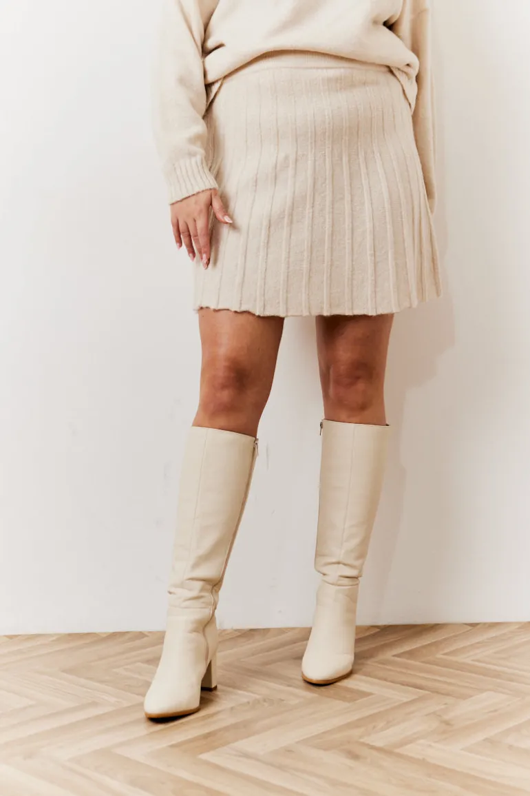 Pleated Co-Ord Mini Skirt
