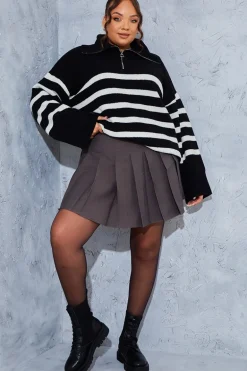 Pleated Mini Skirt