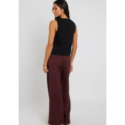 Plum Suede Trousers