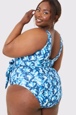Plunge Belted Swimsuit