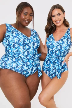 Plunge Belted Swimsuit