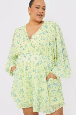 Printed Balloon Sleeve Playsuit
