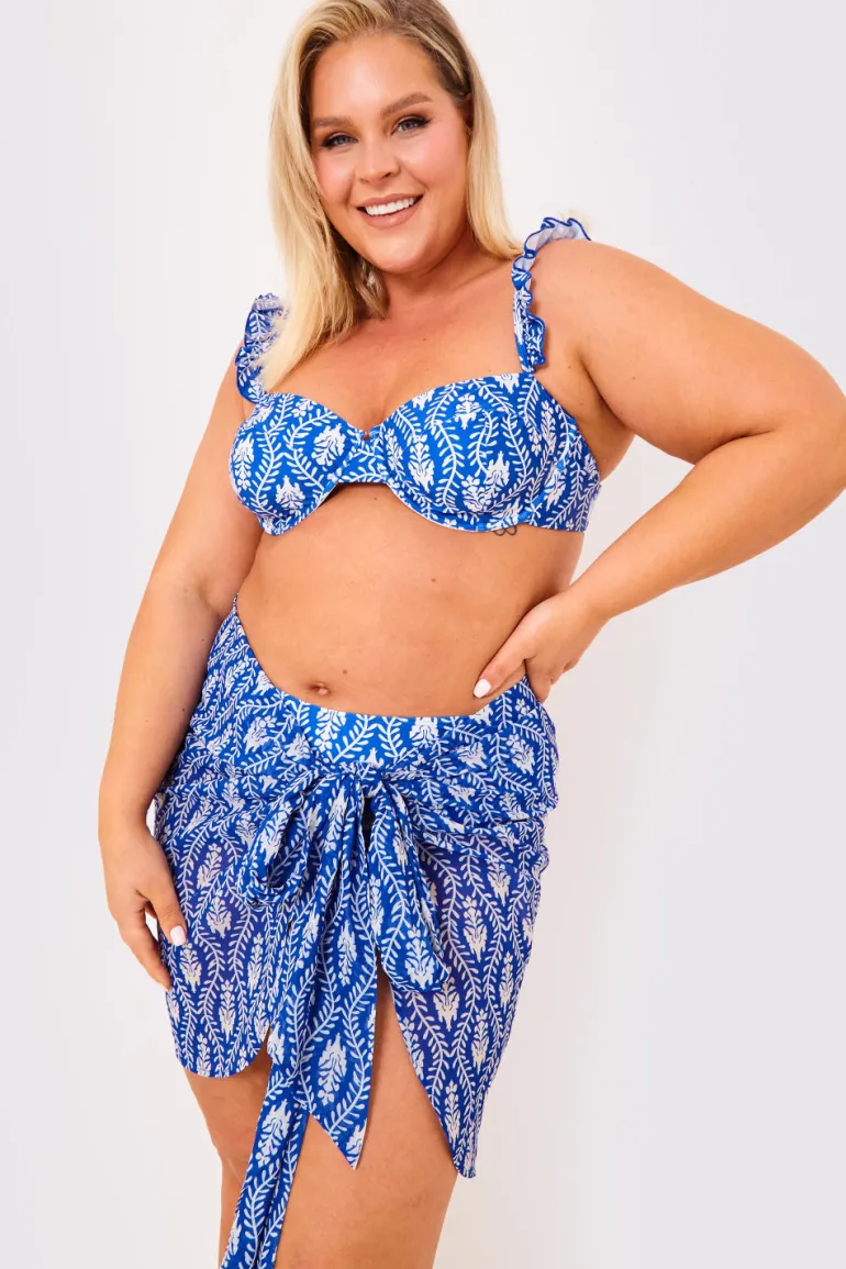 Printed Chiffon Mini Wrap Sarong