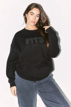 Printed Fits Crew Neck Sweatshirt