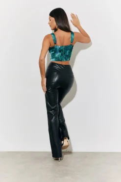 Printed Satin Corset