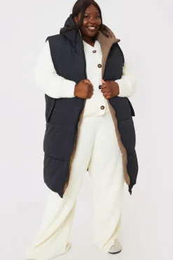 Recycled Longline Reversible Gilet