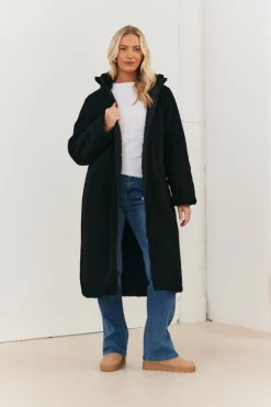 Recycled Reversible Longline Borg Puffer Coat