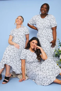 Responsible Viscose Floral Midi Dress