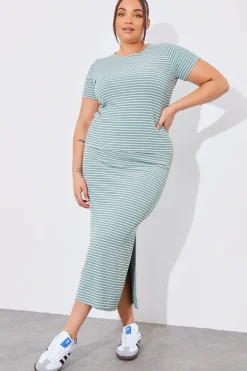 Reversible Stripe Co-Ord Midi Skirt