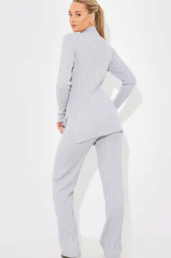 Rib Knitted Co Ord Trouser