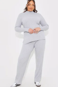 Rib Knitted Co Ord Trouser