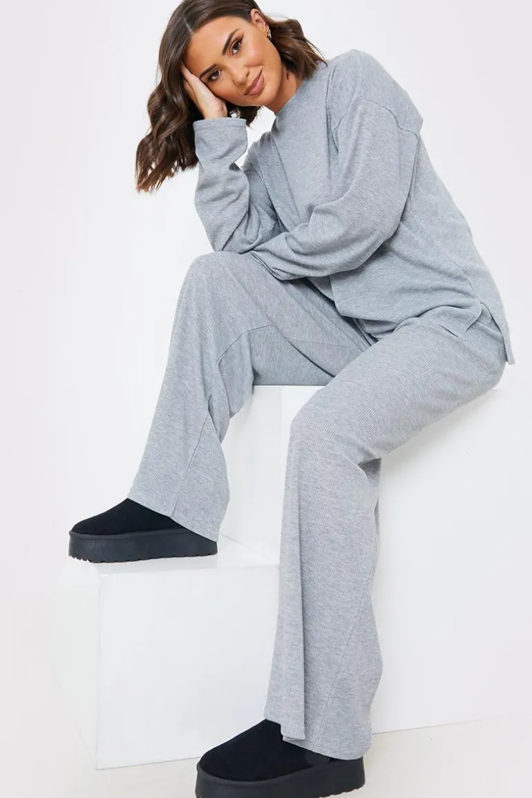 Ribbed Longsleeve Co Ord Top