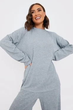 Ribbed Longsleeve Co Ord Top