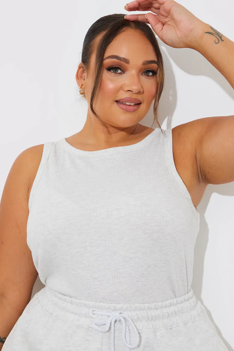 Ribbed Racer Vest