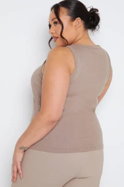 Ribbed Racer Vest