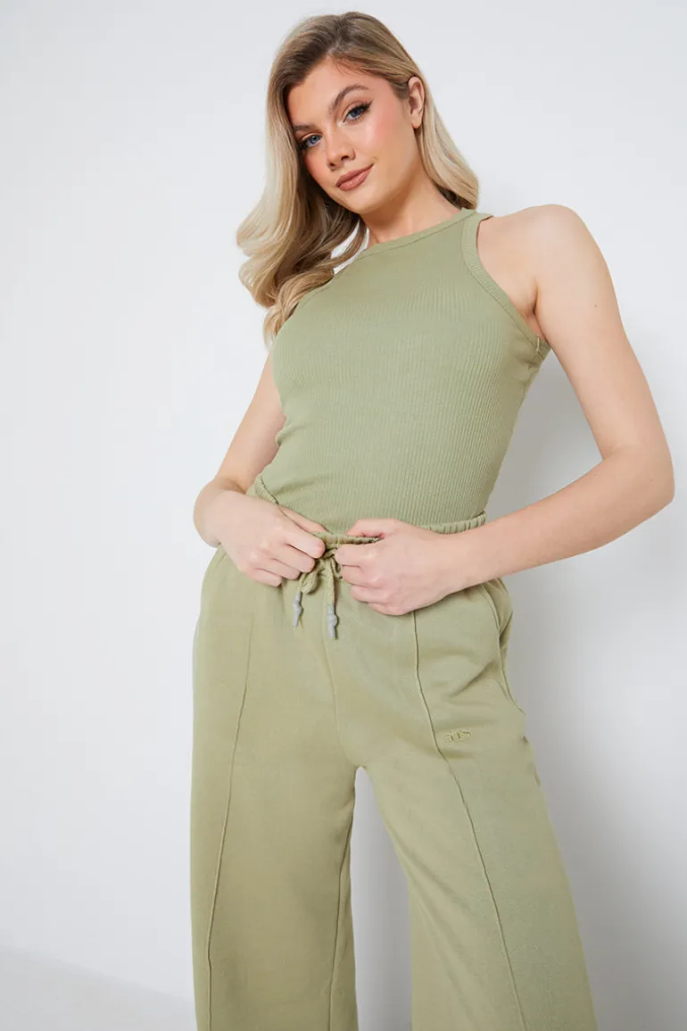 Ribbed Racer Vest