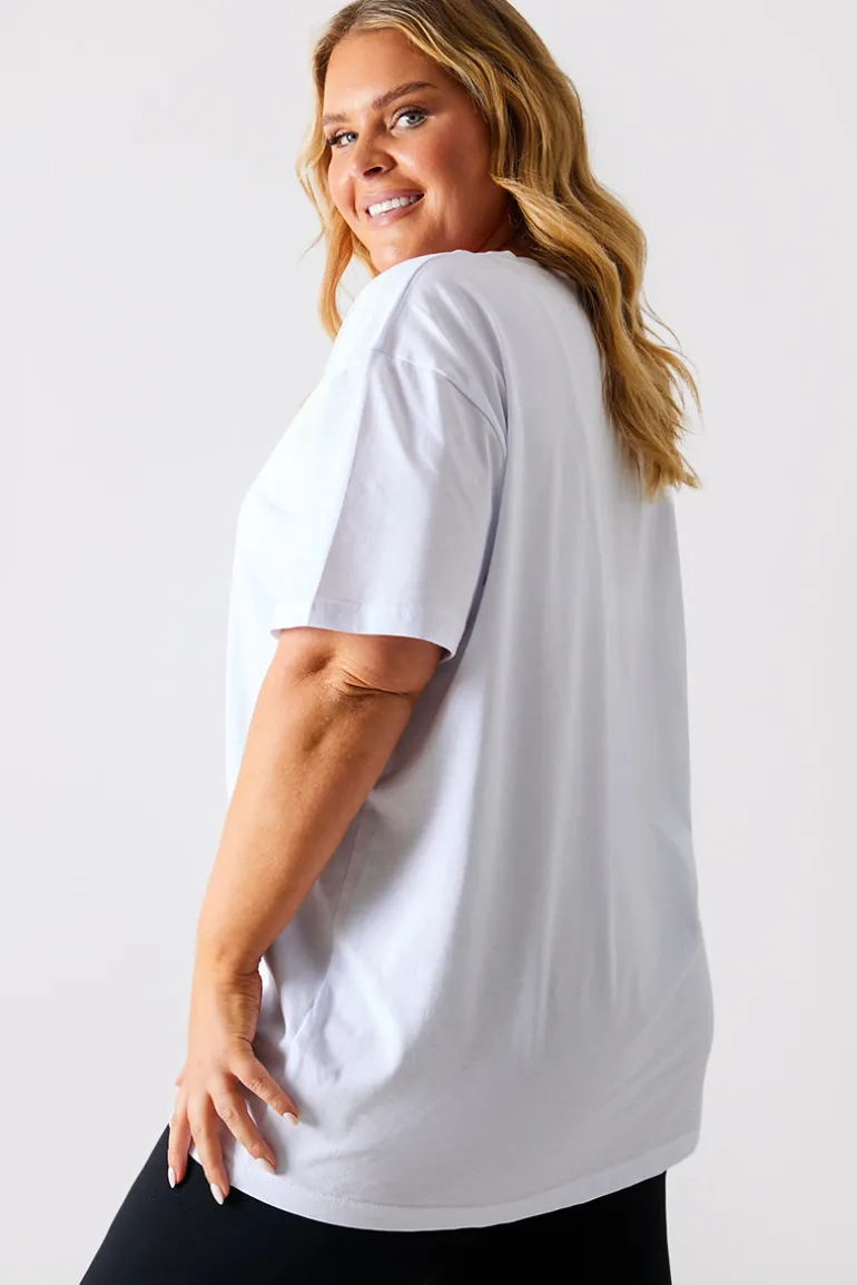 Ruched Longline Aysmmetric T-Shirt