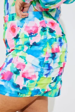 Ruched Mini Co-Ord Skirt