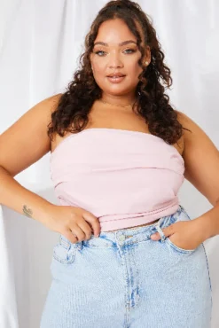 Ruched Strapless Corset Top
