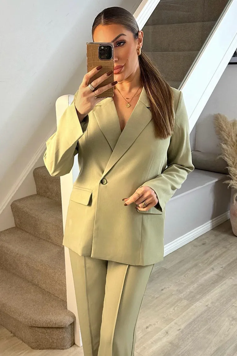 Sage Relaxed Blazer