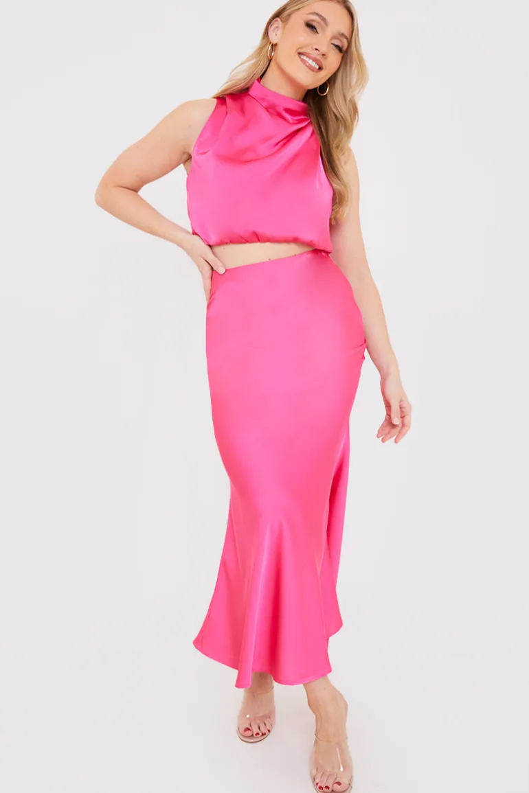 Satin Maxi Co Ord Skirt