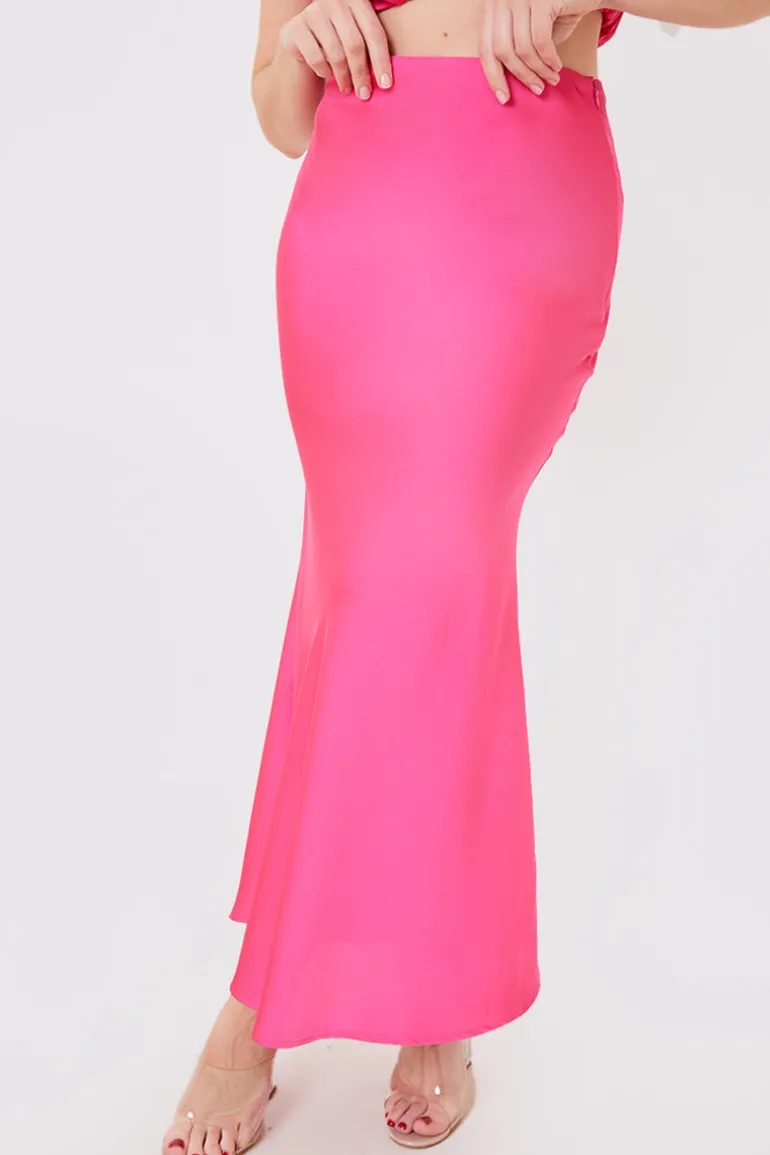 Satin Maxi Co Ord Skirt