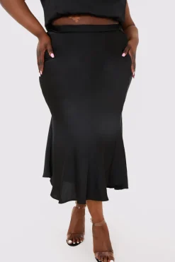 Satin Maxi Co Ord Skirt