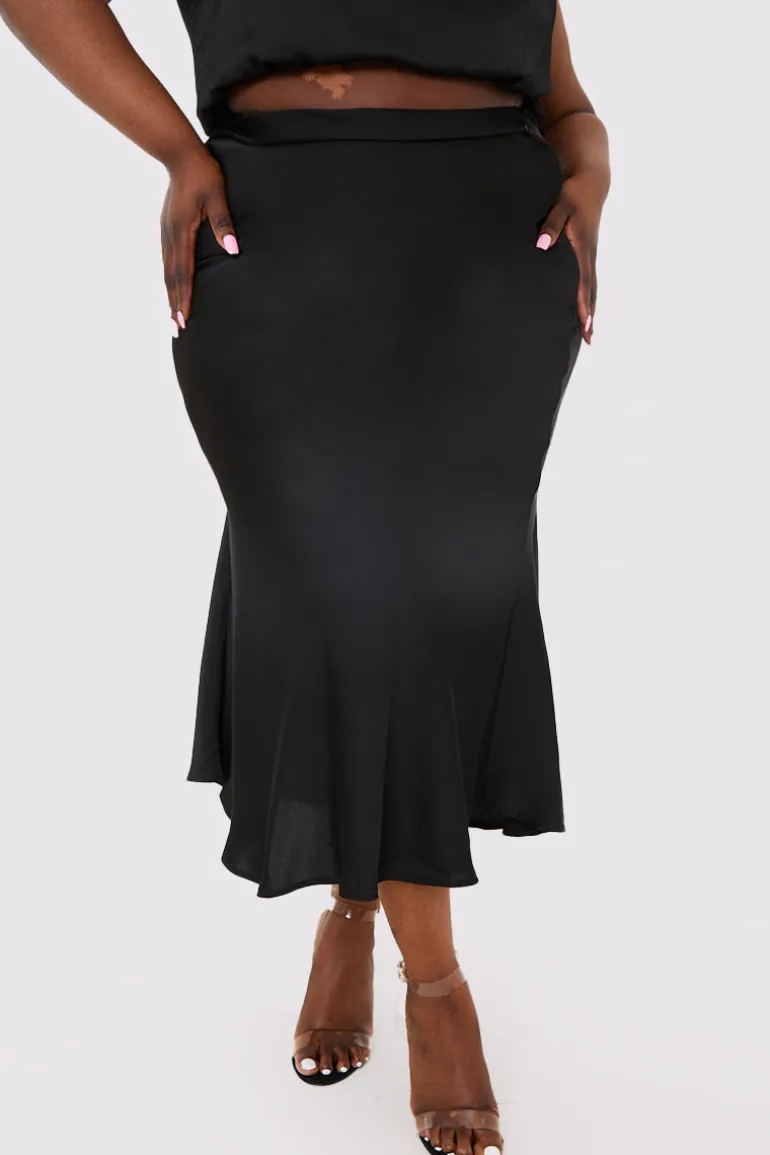 Satin Maxi Co Ord Skirt