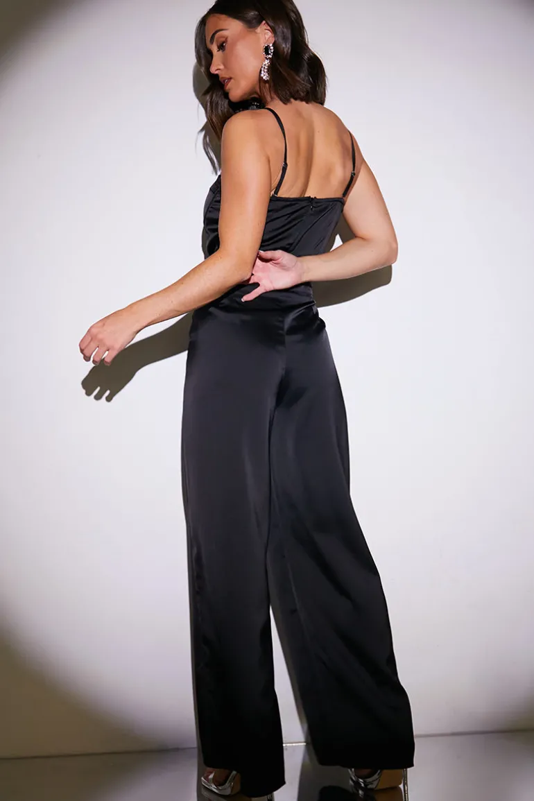 Satin Wide Leg Trousers