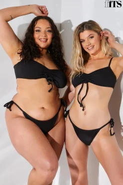 Sculpt and Control Crinkle Ruche Front Bikini Top