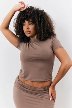 Sculpting Short Sleeve Crew Neck T-Shirt