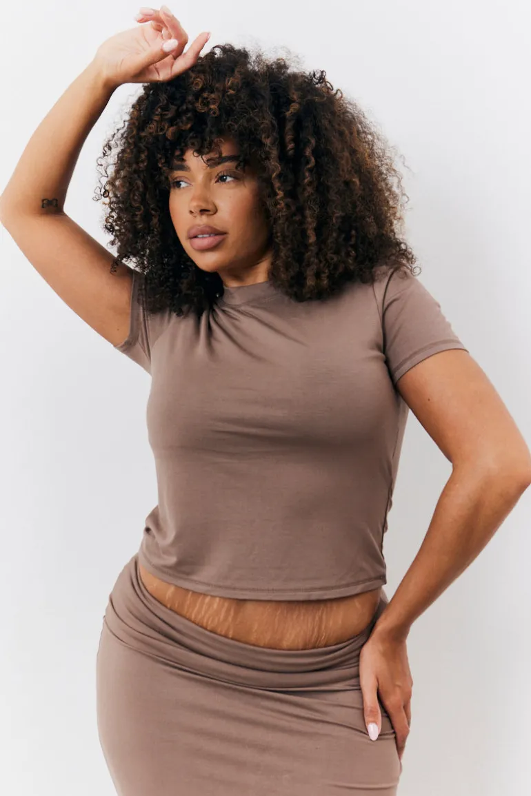 Sculpting Short Sleeve Crew Neck T-Shirt