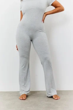 Sculpting Short Sleeve Wide Leg Jumpsuit