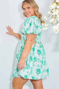 Shirred Bust Mini Dress