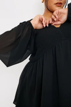 Shirred Bust Smock Top