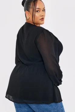 Shirred Bust Smock Top