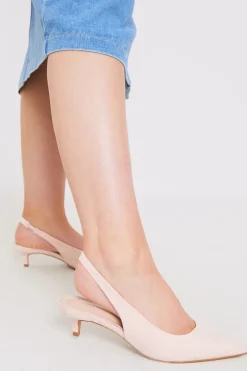 Slingback Pointed Kitten Heels