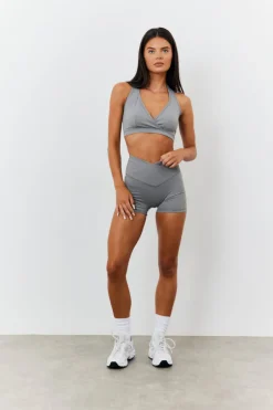 Soft Touch Cross Over Waist Cycling Shorts