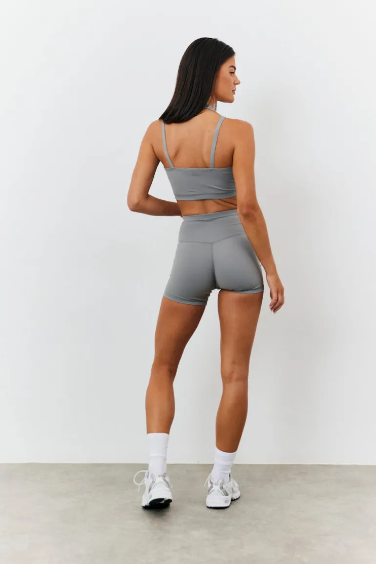 Soft Touch Cross Over Waist Cycling Shorts