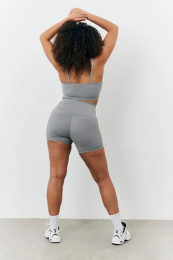 Soft Touch Cross Over Waist Cycling Shorts