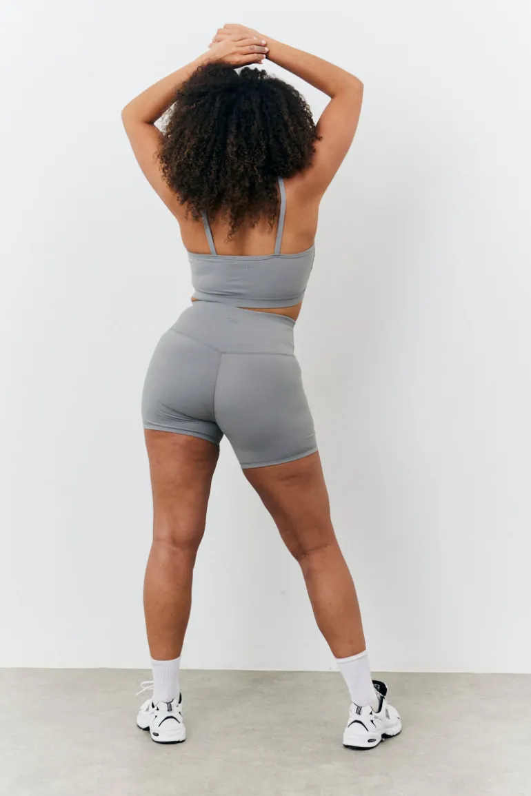 Soft Touch Cross Over Waist Cycling Shorts
