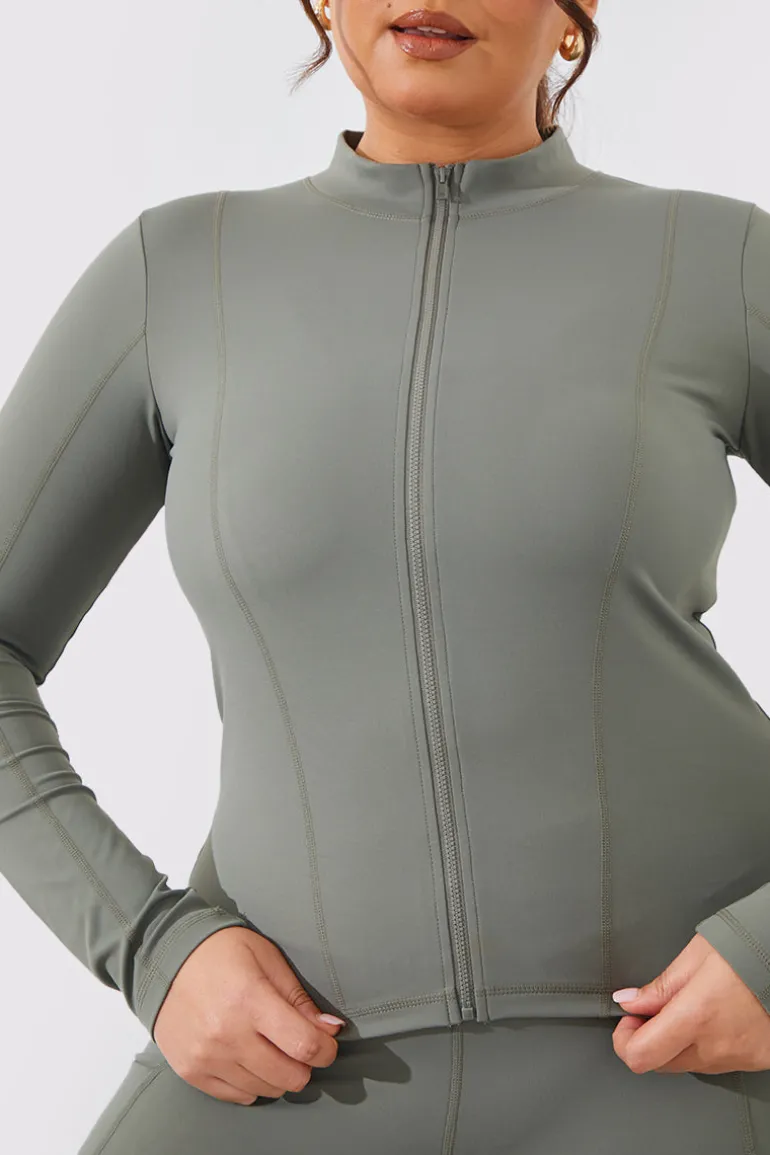 Soft Touch Zip Through Jacket
