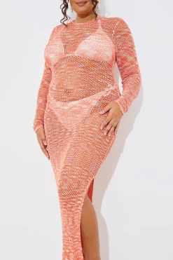 Space Dye Maxi Knitted Dress