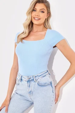 Square Neck Fitted Top