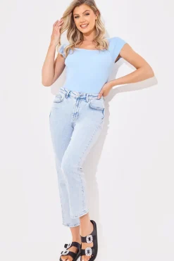 Square Neck Fitted Top