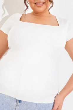 Square Neck Fitted Top