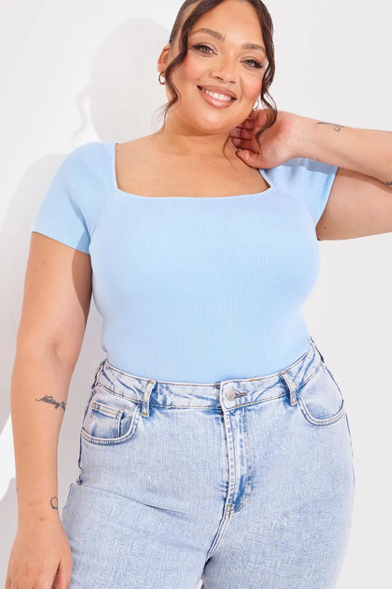 Square Neck Fitted Top